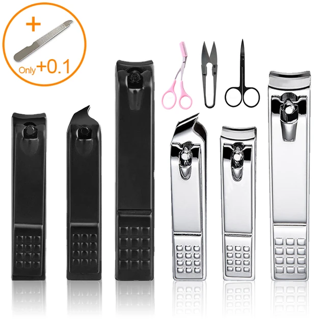 Nail Clippers Angled Blades Fingernail and Toenail Scissors Stainless Steel  Trimmer Cuticle Scissor Nail Care Tool for Men Women - AliExpress