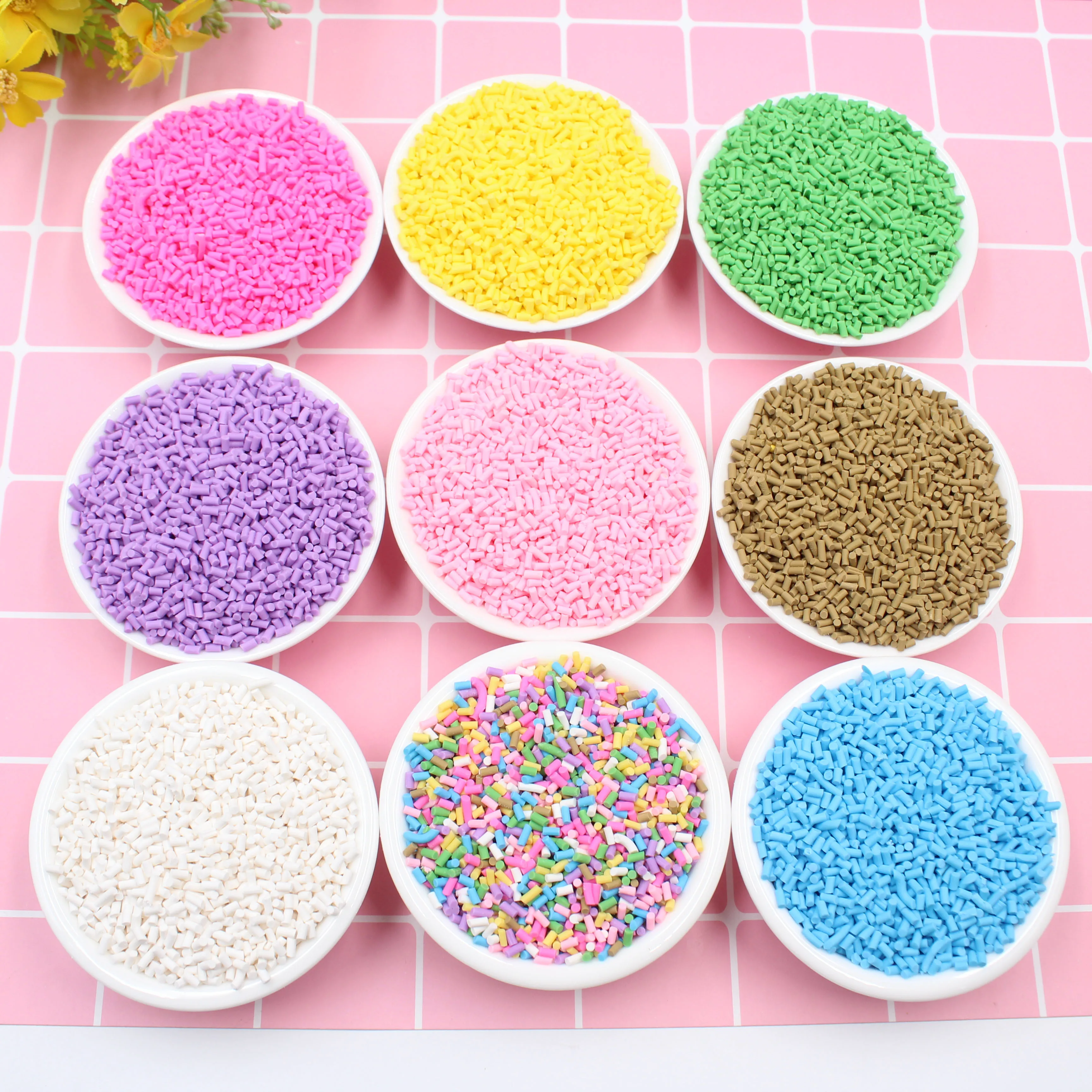 Fake Sprinkles DIY Craft Faux Food Candy Bake Decoration Clay 3.5