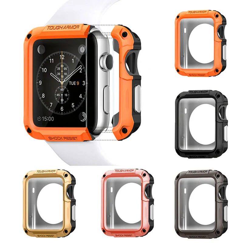 SGP защитный чехол с крышкой для Apple Watch чехол 38/42 мм 40 мм 44 ПК чехол для наручных часов iwatch, 5, 4, 3, 2, 1 прикрепляющийся к рама оболочка аксессуары