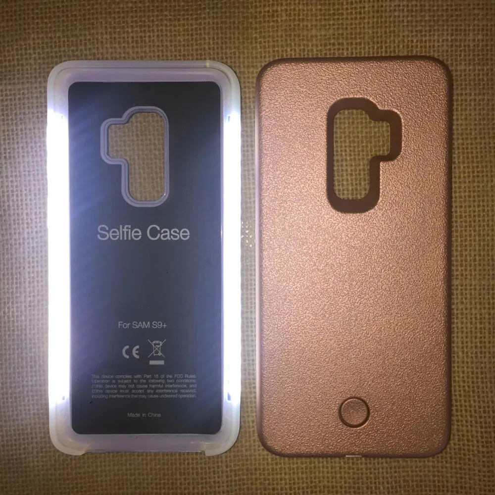 

SOKELY Light Glow Phone Case for Samsung S10 Plus selfie Case Photo Fill Light for Galaxy S10 S9 S8 plus Samsung S7 S6 Edge