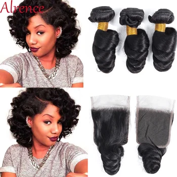 

Brazilian Hair Weave Bundles With Closure loose wave bundles with closure deep wave bundles with closure 3 bundles with closure