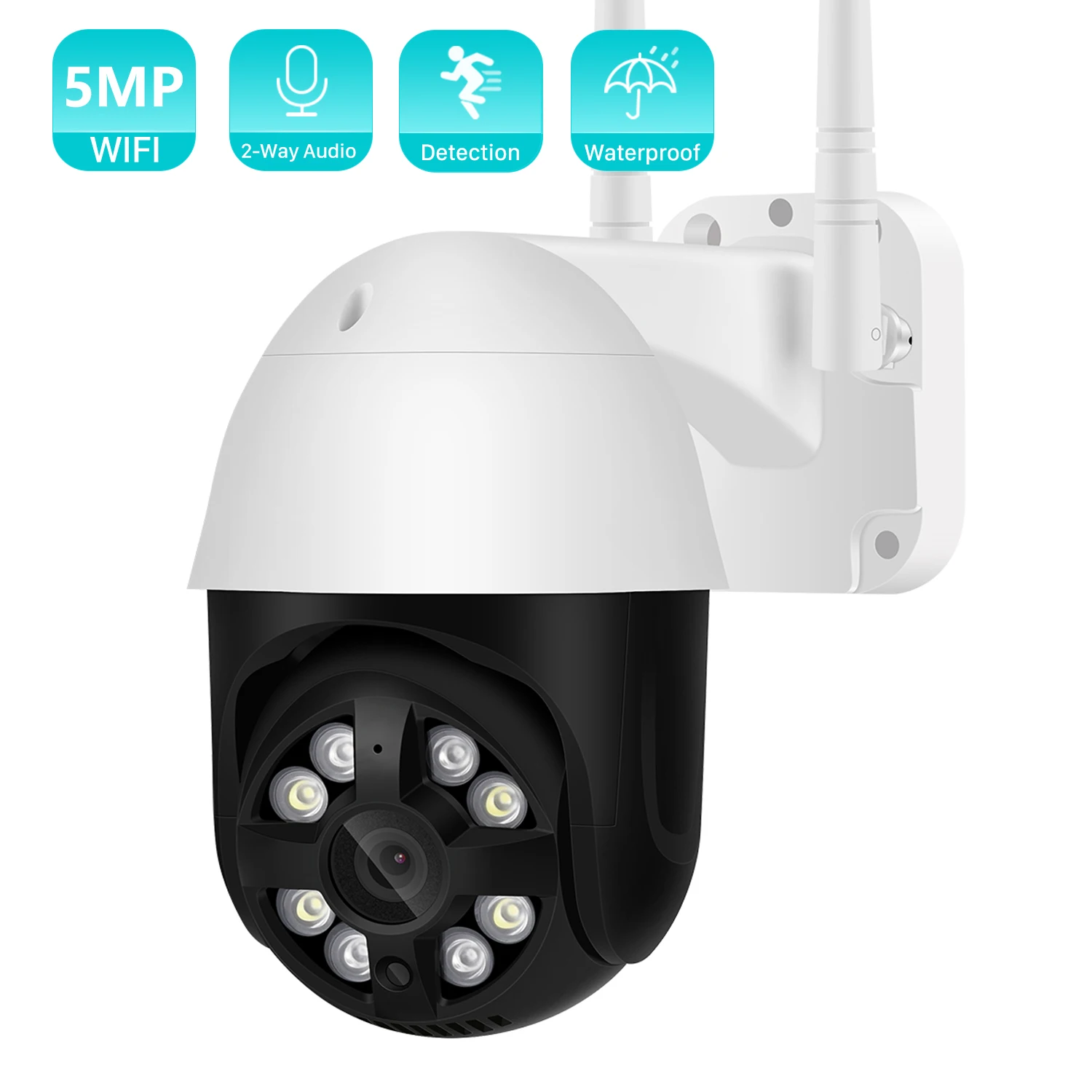BESDER 1080P HD PTZ WiFi IP-камера 5MP Наружная беспроводная мини-веб-камера 4-кратный зум