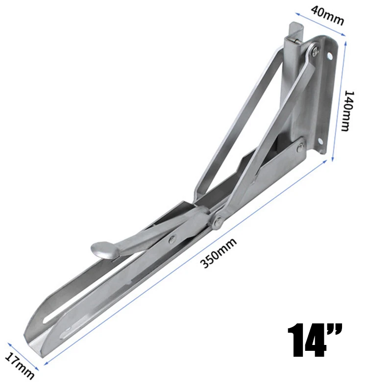 2x шт Большая пружинная Складная полка подставка для листка скобы из стали | Дом и