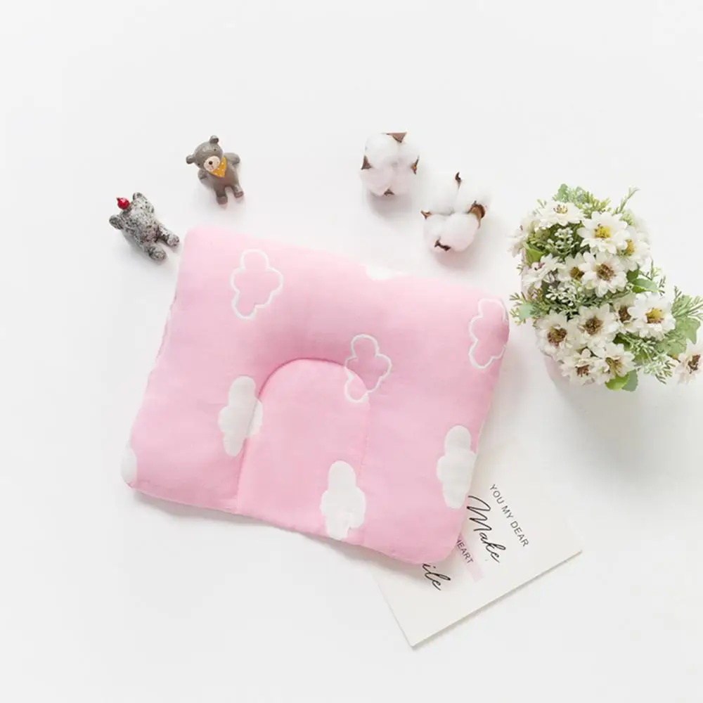 Baby Nursing Pillow Infant Newborn Sleep Support Concave Cartoon Pillow Printed Shaping Cushion Prevent Flat Head