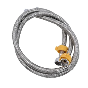 

Plumbing Hose Stainless Steel Braided Single Hole Hot And Cold Water Sink Kitchen Faucet Inlet Pipe