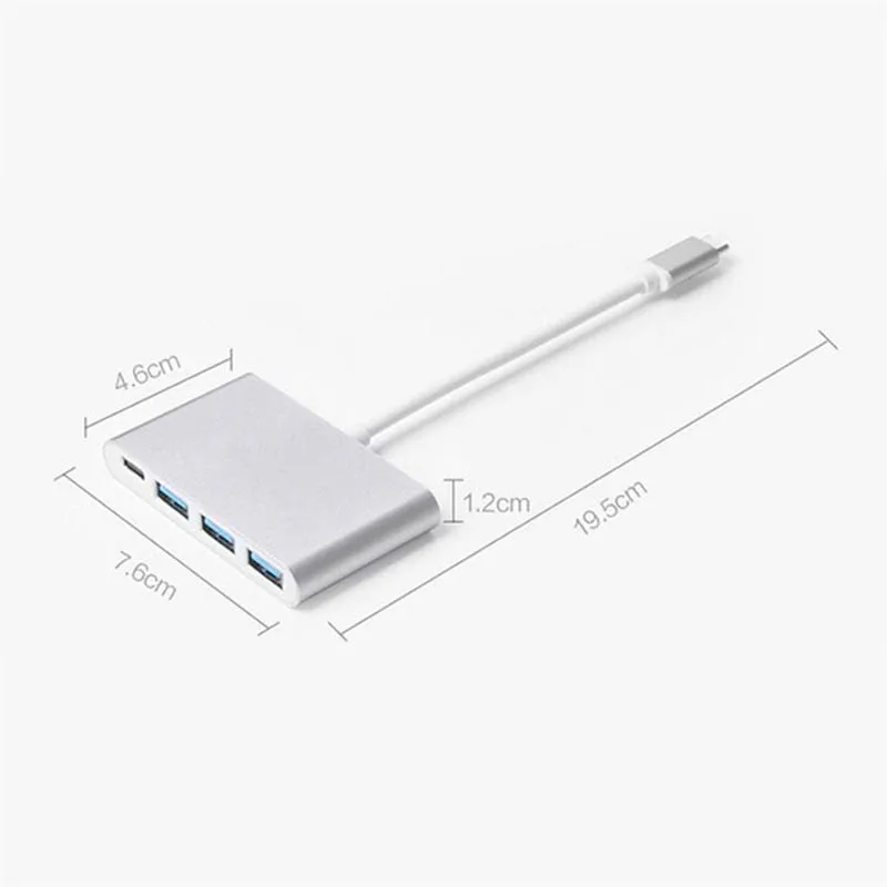 usb type C к USB адаптеру, 3,1 USB C(Thunderbolt 3) к 3 портам USB3.0 концентратор с type-c женский интерфейс расширения для/C