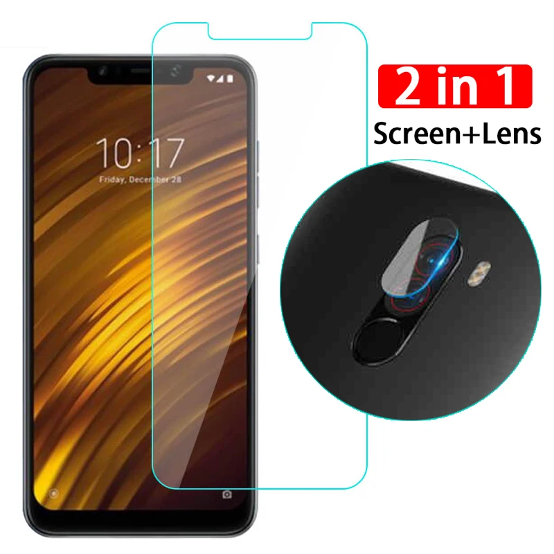 

2 in 1 screen camera lens tempered glass protector for Xiaomi Mi Mix 2 2s pocofone poco Pocophone F1 Mi5 5S Plus protective film