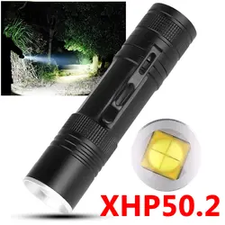 XLamp xhp50.2 Мощный usb светодиодный фонарик Zoom torch обновление 18650 26650 фонарик с подзаряжаемой батарейкой Z90 + 1473