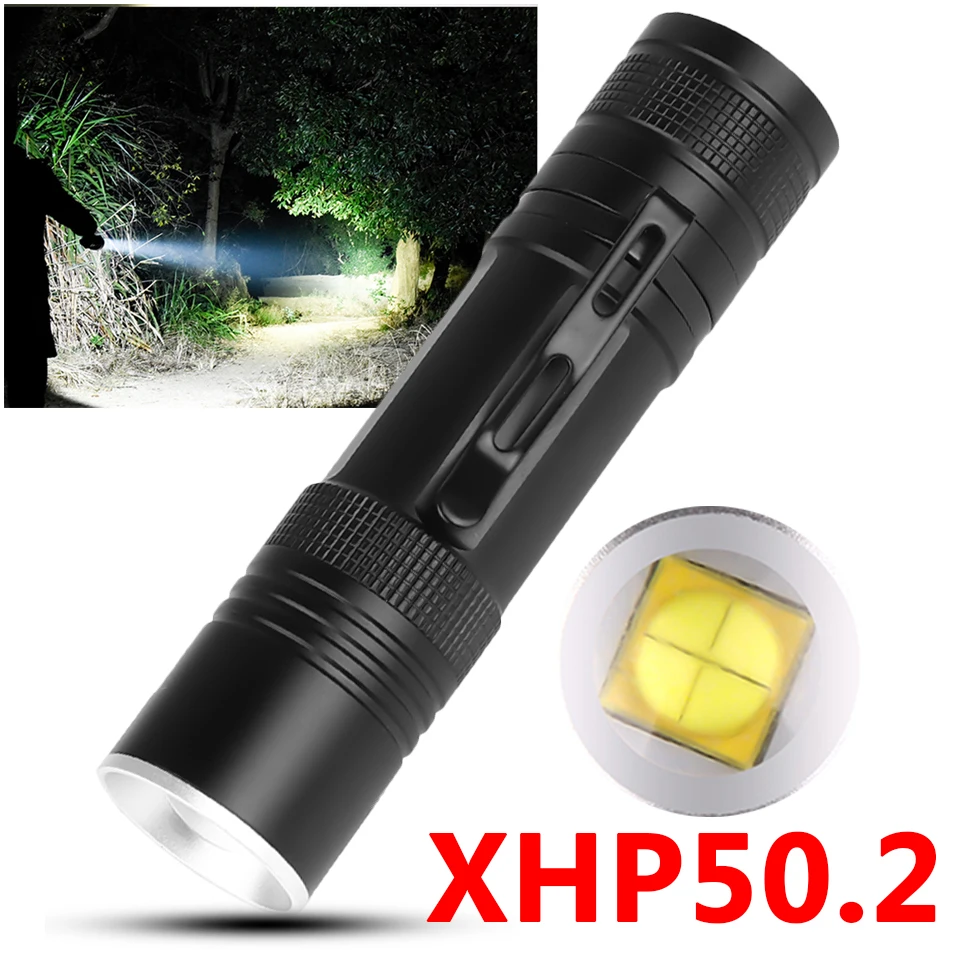 Skup XLamp xhp50.2 potężny latarka LED na USB Zoom latarka aktualizacji 18650 26650 akumulator latarka Z90 + 1473