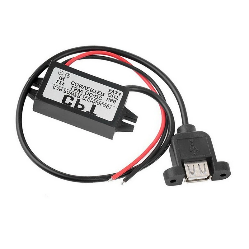 Dc преобразователя постоянного тока 12 В до 5 В пост 3A 15 Вт Usb Выход Мощность адаптер Q9