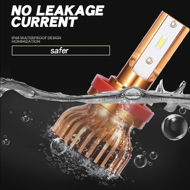 Skup Reflektor samochodowy H7 LED H4 LED H1 H11 H3 H8 H13 880 881 9005 9006 9012 55W 6000LM 6000K 6500K 12V 24V reflektor samochodowy przeciwmgielne światło żarówki