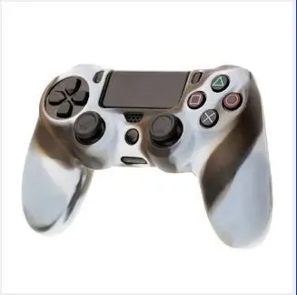Only ordinary case Силиконовый чехол для Playstation 4 ps4 контроллер чехол нескользящий+ ДЖОЙСТИК колпачки для Dualshock 4 ps4 Геймпад протектор Silicona PS4 - Цвет: Only ordinary case