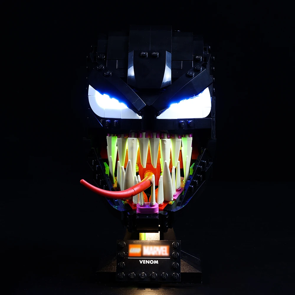 Led Light Kit For 76187 Venom Mask Model Toys Set (Not Included