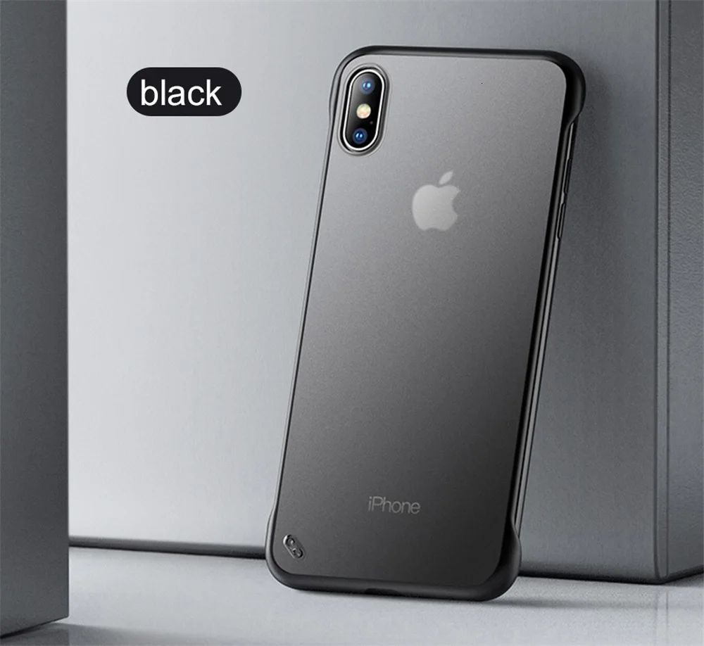 Бескаркасный чехол для телефона для iphone XS MAX 8 Plus X XS 6S 7 8 роскошный Бескаркасный кольцевой дизайн жесткий скраб для iphone 11 Pro Max чехол s