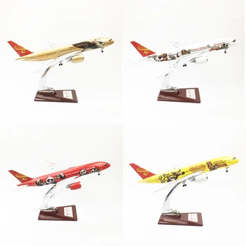 

43CM Hainan Airlines Resin Aircraft model Kung Fu Panda series with wheel Boeing 787-900 Simulation passenger aircraft Model