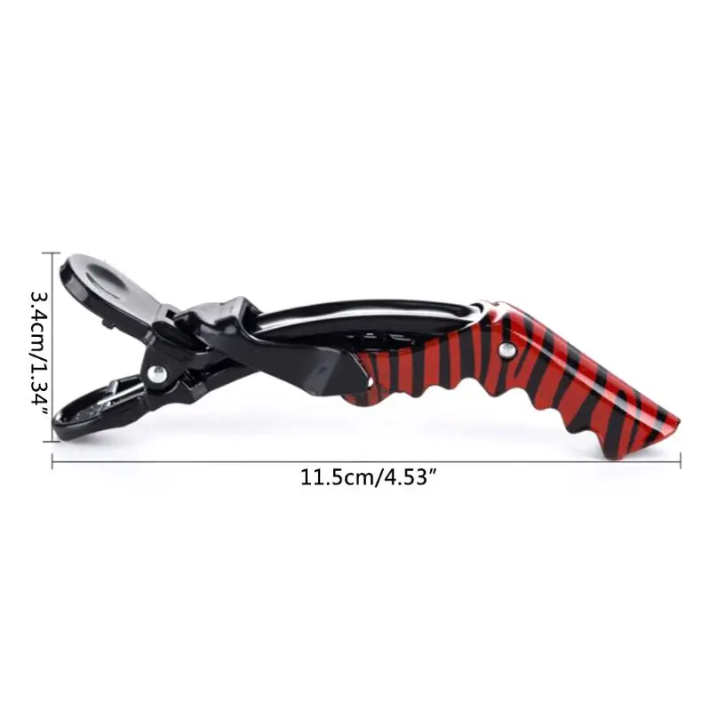 Plastic Hairdressing Alligator Clips Professional Hair Clip Salon Tool