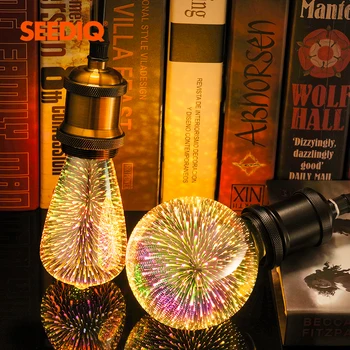 3D Decoratie Led Lamp E27 220V 110V Retro Gloeilamp A60 ST64 G80 G95 G125 Vakantie Lichten Vuurwerk nieuwigheid Lichten Lamp 3D Decoratie Led Lamp E27 220V 110V Retro Gloeilamp A60 ST64 G80 G95 G125 Vakantie Lichten Vuurwerk nieuwigheid Lichten Lamp