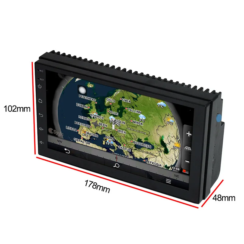 7 дюймов экран автомобиля gps навигация WiFi стерео MP5 плеер FM радио универсальный высокой четкости GDeals