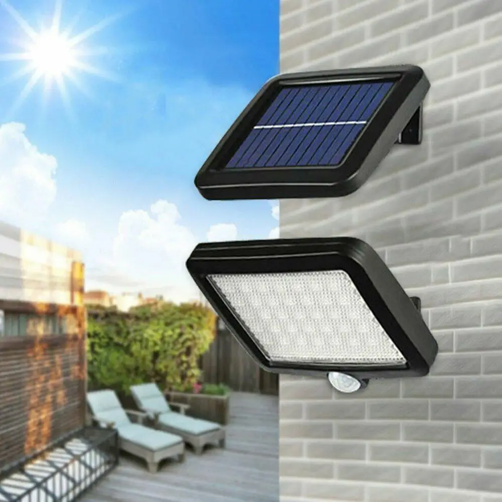 

56 LEDs Solar Lamp Outdoor Waterproof PIR Motion Sensor Wall Light Powered Solar Light Sensor Garden Infrared Lamp I4W5