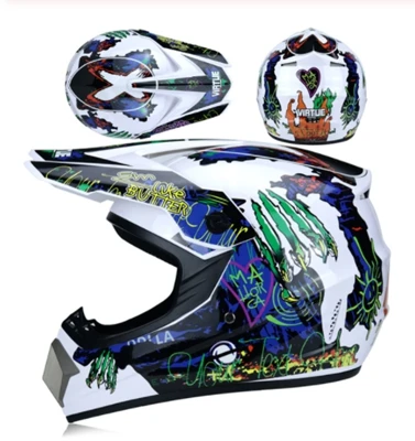 Мотоциклетный шлем детский шлем для мотокросса внедорожный шлем ATV Dirt bike горные MTB DH гоночный шлем кросс шлем capacetes - Цвет: 10