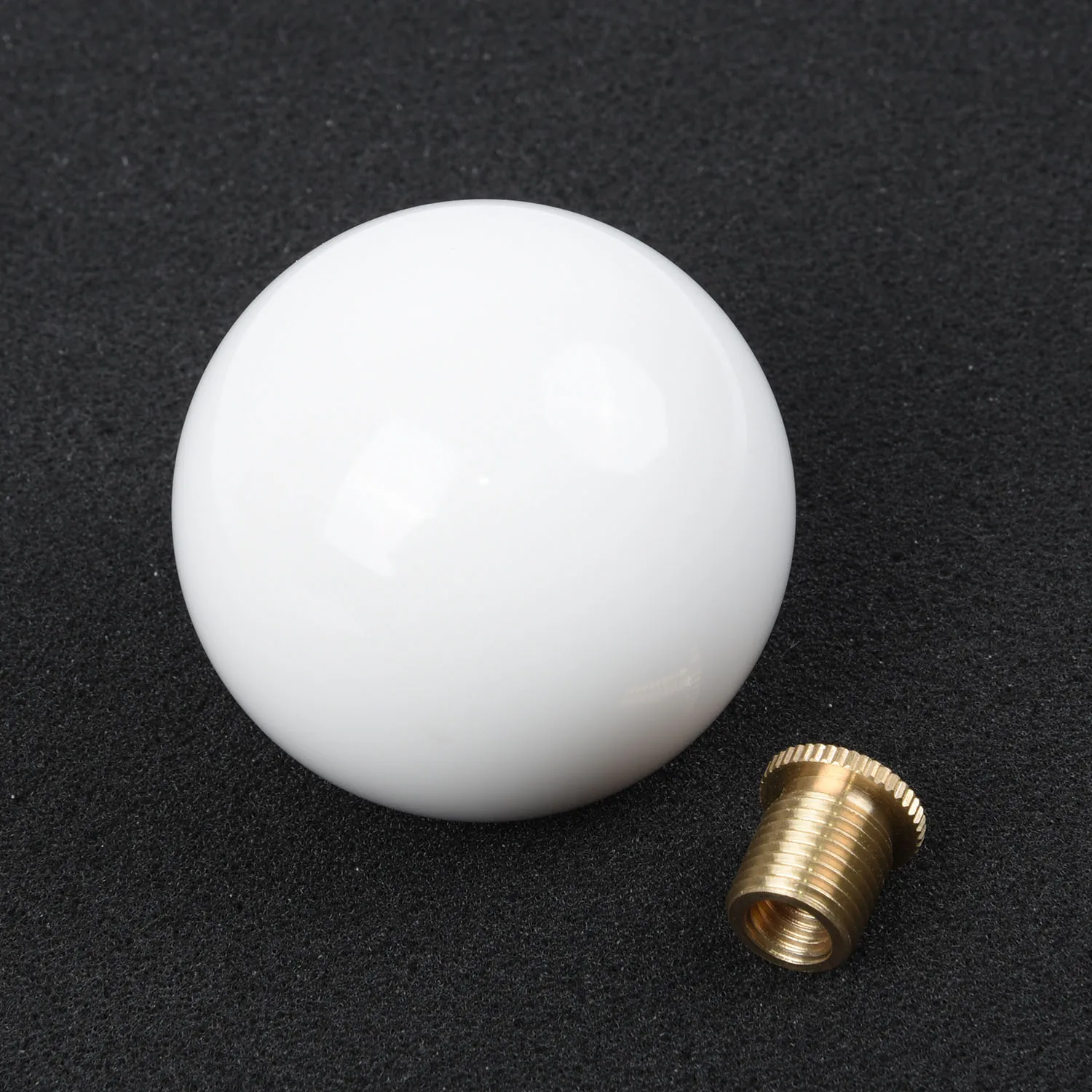 Adapter Gear Shift Knob White Round Car Manual Auto Handle Head Shape For Hurst Short Throw Selector