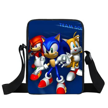 

Cartoon Sonic Mini Messenger Bag Teenage Crossbody Bag Children School Bags Women Handbag Boys Girls Bookbag Kids Travel Bags