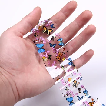 

Nail Art Transfer Foils Nail Sticker Tip Decal Decoration Design DIY Butterfly Plum Flower Manicure Tools