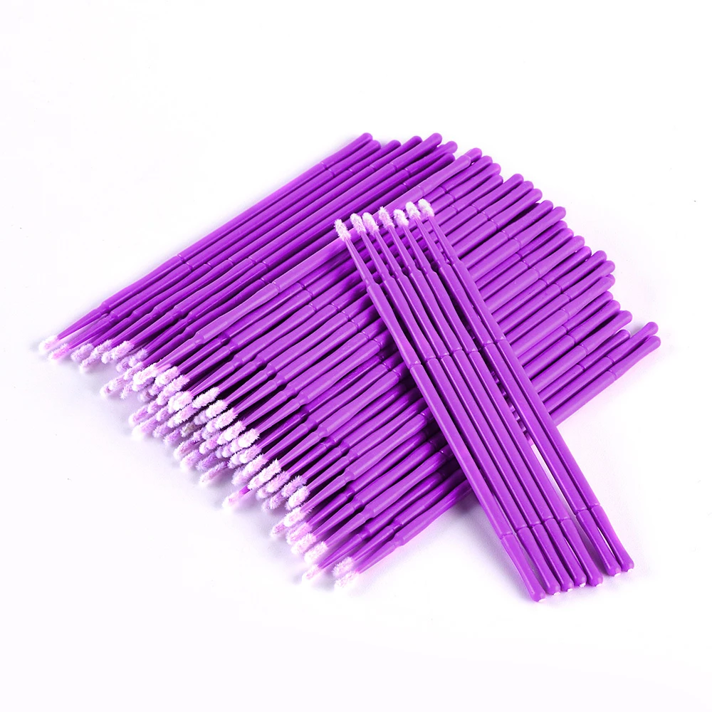 Щёточки для наращивания ресниц MicroBrush одноразовые щёточки щётки коррекции Micro Brush