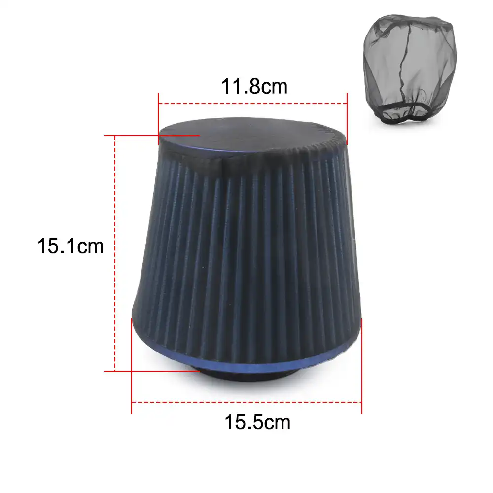Car Auto Black Engine Waterproof Air Intake Pre Filter Mesh Conical Cover Supply