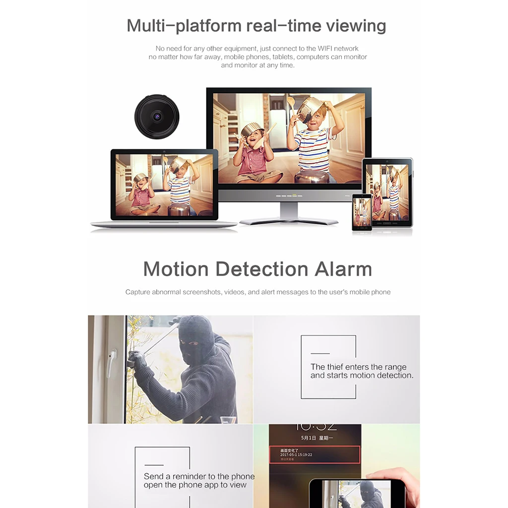 Мини HD 1080P WiFi камера, Спортивная экшн-камера, DV DVR видеокамера, пульт дистанционного управления, приложение для телефона, домашняя камера безопасности