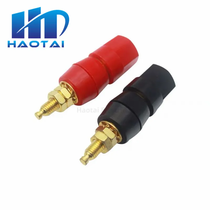 1 пара (черный + красный) клеммы красный и черный коннектор клемма усилителя