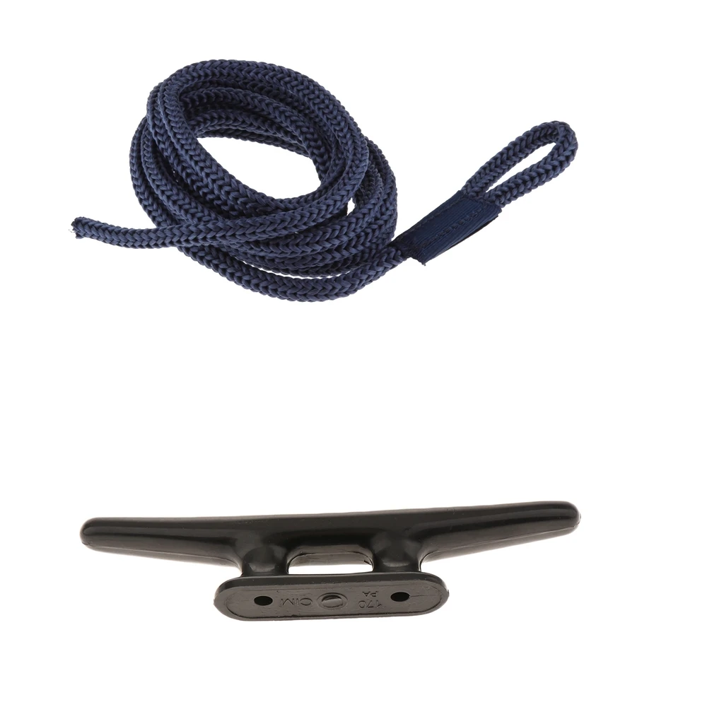 Plastic Dock Mooring Rope Cleat + Boat Fender Lines Bumper Whips Rope