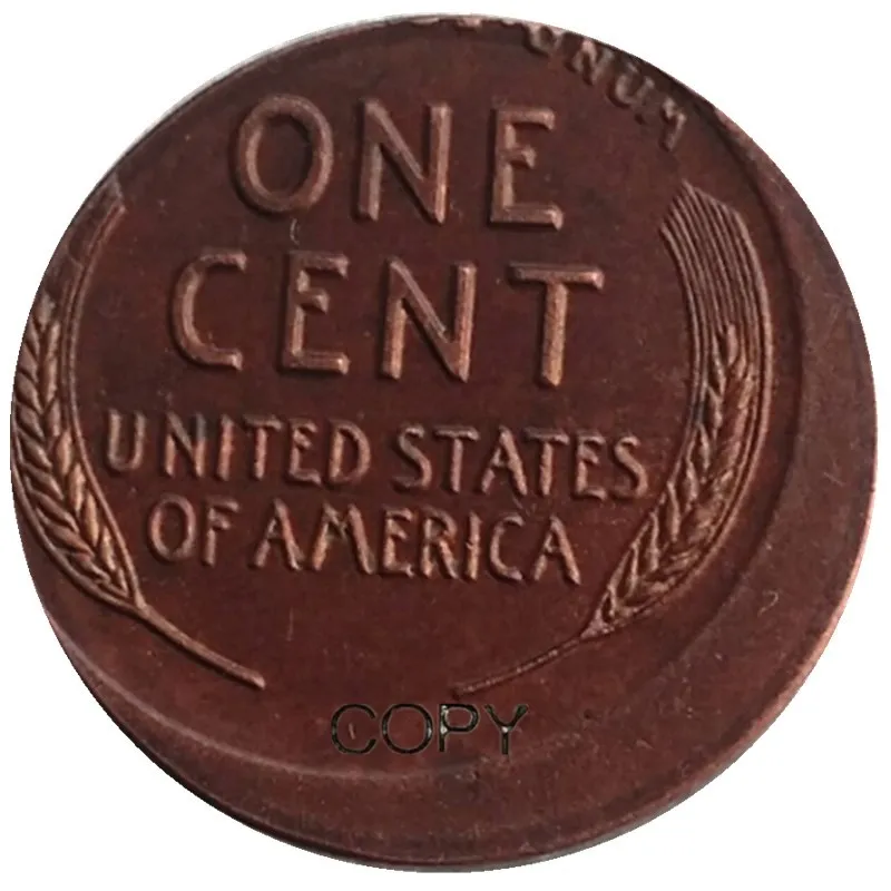 US One Cent 1951D ошибка с Офф-центром ошибка редкая копия монет