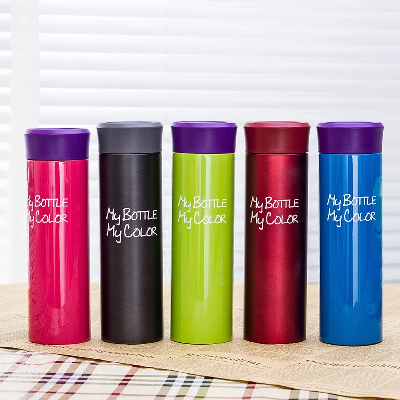 

Korean-style Character Color Insulated Stainless Steel Bottle Students Outdoor Portable Glass Fashion Portable Bottle Yongkang M