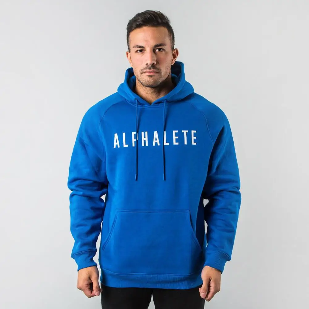 ALPHALETE/Новинка; мужские толстовки для бодибилдинга; Повседневная модная хлопковая толстовка для тренажерного зала; куртки с капюшоном для тренировок; спортивная одежда