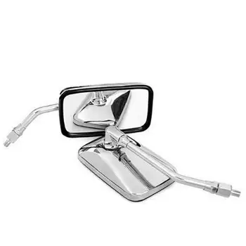 

Motorcycle Chrome Rearview Side Mirrors Fashional Cool Square Shape Rear View Mirror Motorbike Rear View Mirror