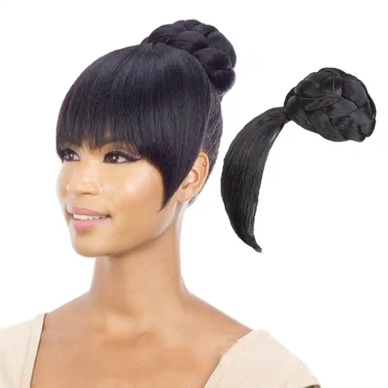 6inch Synthetic Kinky Curly Drawstring Pineapple Ponytail Wig Fake