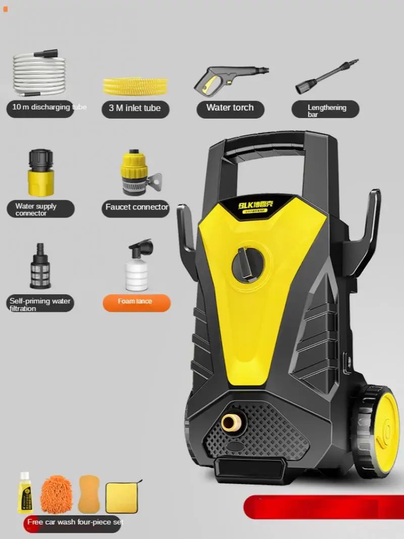 

Мойка высокого давления 220 В, 165 бар, 1200 Вт, 6,5 л/мин, автомойка для садовых и овощных пластырей