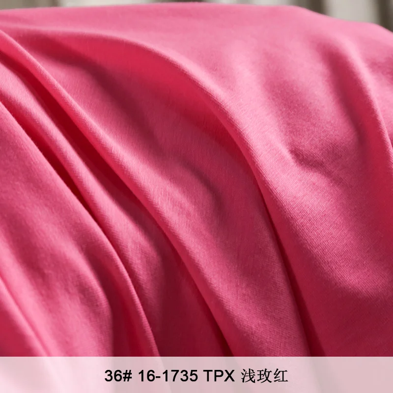 Sustainable Cotton Spandex Jersey Fabric for Women’s Dresses, Opaque Finish