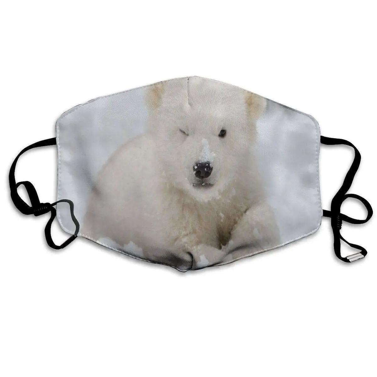 Детская многоразовая маска для рта Polar Bear хлопковая противопыльная мужчин женщин