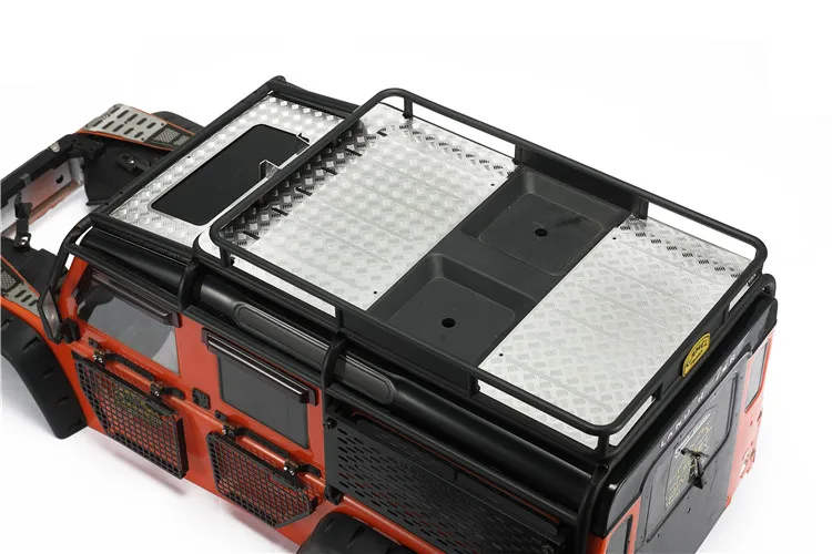 DJ TRAXXAS TRX4 Defender Skylight Anti-Skid T4 Case Skylight Trim Modified Silver Black Optional RC Car Upgrade Accessories