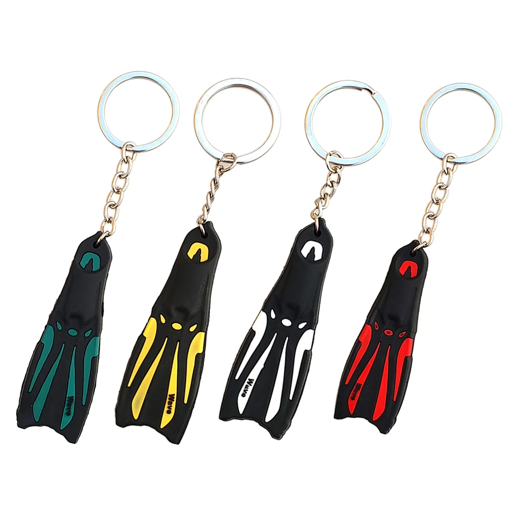 Scuba Flipper Key Chain Dive Flipper Keychain Keyring for Men and Women Keyring for Boat Kayak Surfing Sailing Car Keys
