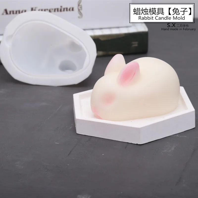 Пасхальный мультфильм 3D Кролик серии Силиконовый для тортов и мыла форма для выпечки инструменты ручной работы DIY ароматерапия материал