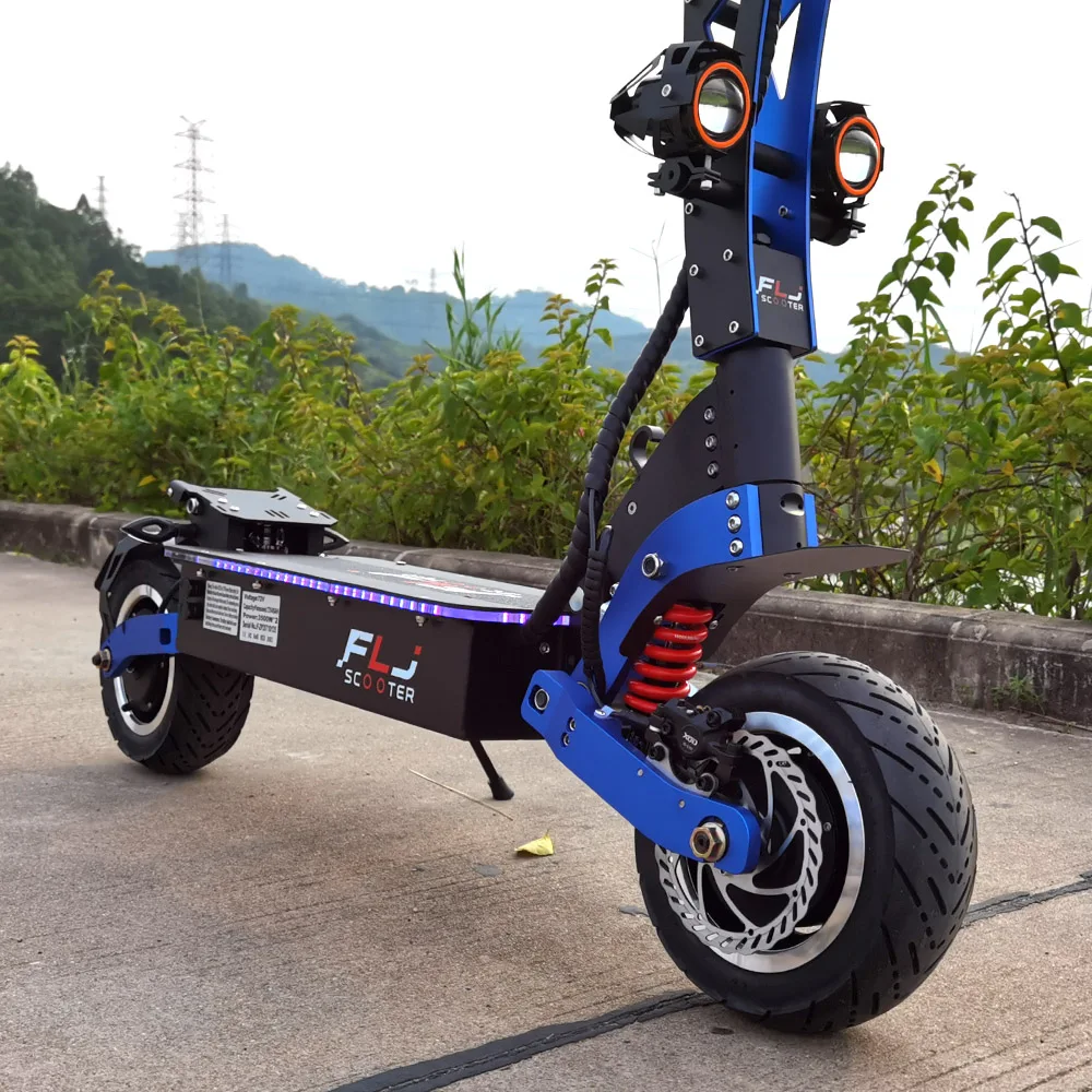 FLJ-7000W Dual Motors Electric Scooter with Off-Road Tire, Powerful E Scooter