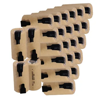 

real capacity ! 25 pieces SC battery 1.2V NICD 2200mah batteries for dewalt for electric drills power tools for bosch