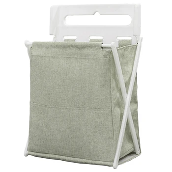 

High Capacity Folding Laundry Basket Storage Barrel Storage Waterproof Dirty Clothes Organizer Hanging Bathroom Basket