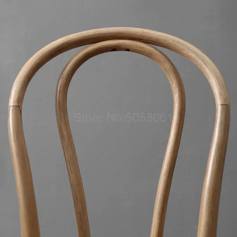 Скандинавский обеденный стул из твердой древесины в стиле ретро американский