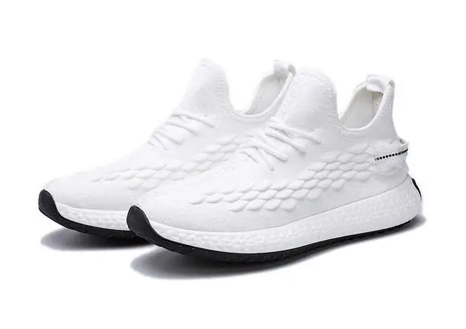 New breathable woven dragon scale outdoor casual shoes men's wild white shoes four seasons men's shoes factory direct sales