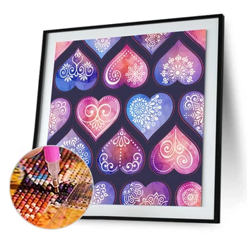 

5D DIY Full Drill Diamond Painting Flower Heart Cross Stitch Embroidery Mosaic Kit Home Decoration