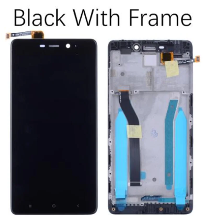 Black with frame Высокое Качество 5,0 ''для Xiaomi Redmi 4 Pro Redmi4 Prime ЖК-дисплей+ сенсорный экран дигитайзер Замена с рамкой - Цвет: Black with frame